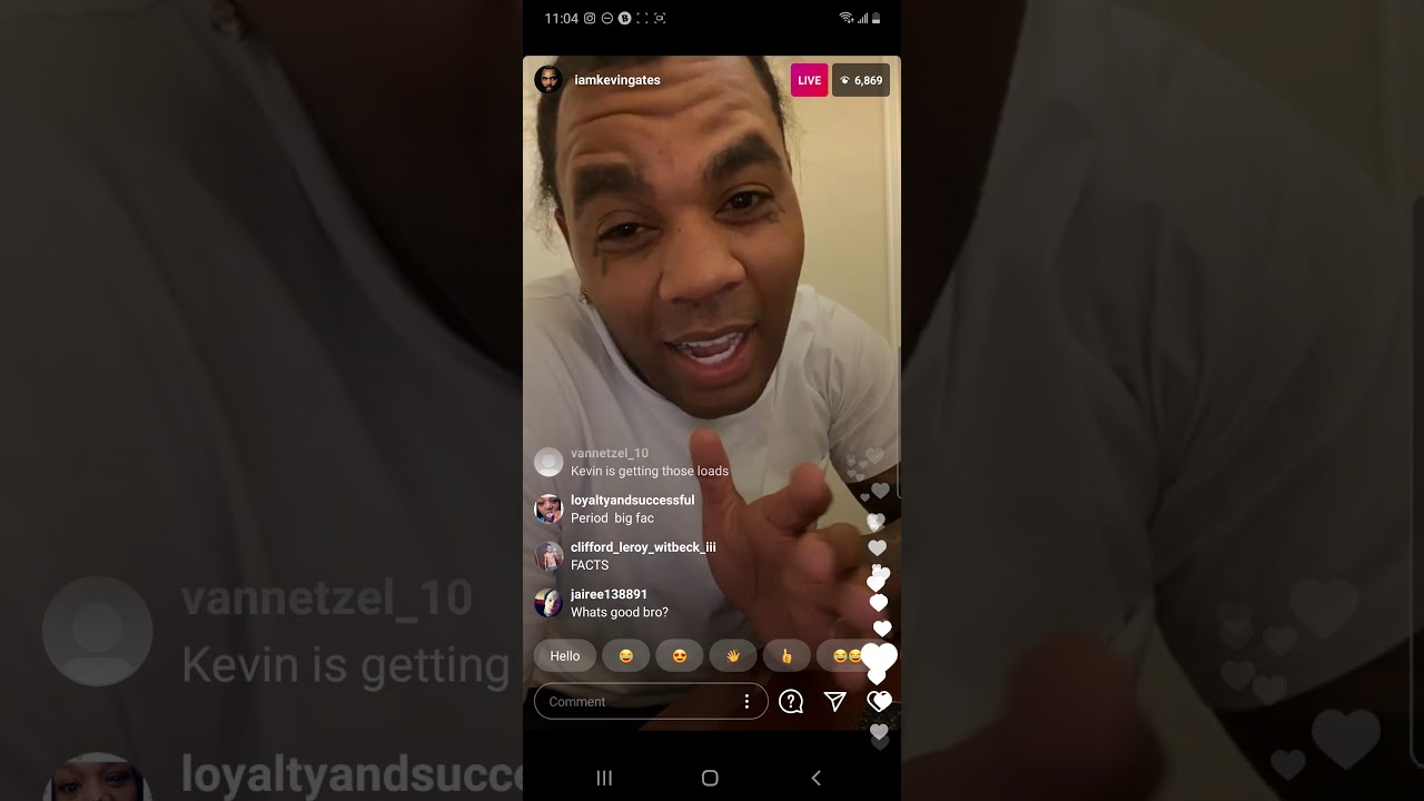 Kevin Gates Late Night IG LIVE