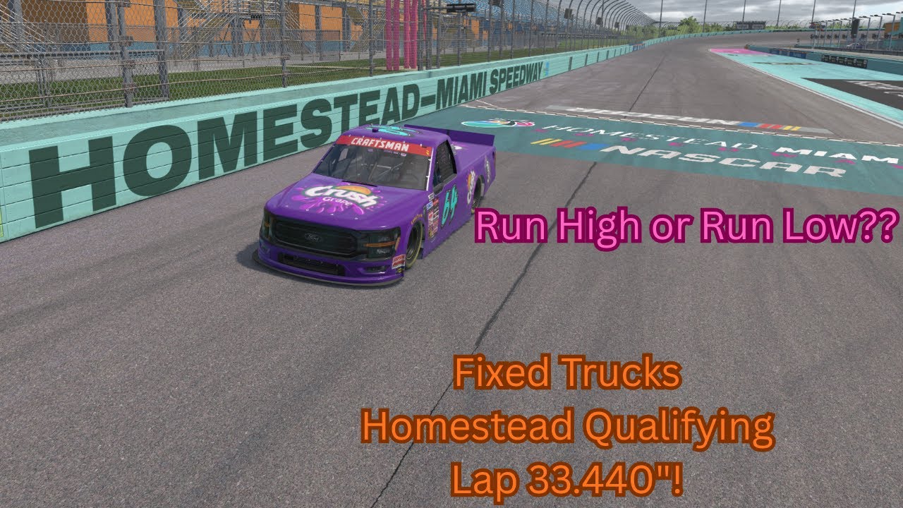 Fixed Trucks Homestead Qualifying Lap | iRacing