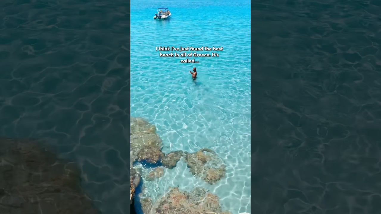 This is one of the best beaches in Greece - Gradakia beach in Kefalonia #travel #bestbeaches #greece