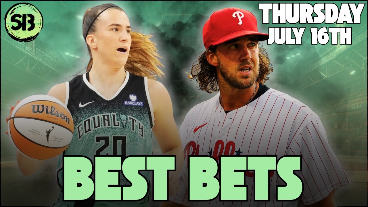 Мои любимые ставки на игроков WNBA и MLB на сегодня | Лучшие ставки на четверг, 16 июля