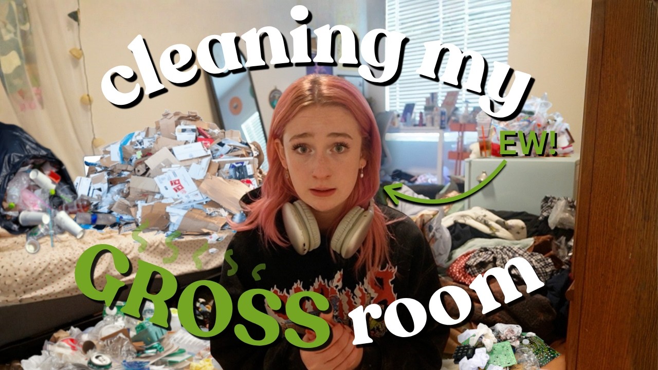 clean my room with me