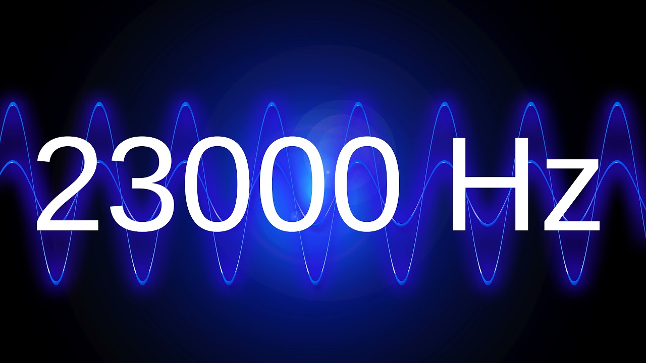 23000 Hz clean pure sine wave TEST TONE 23 khz frequency