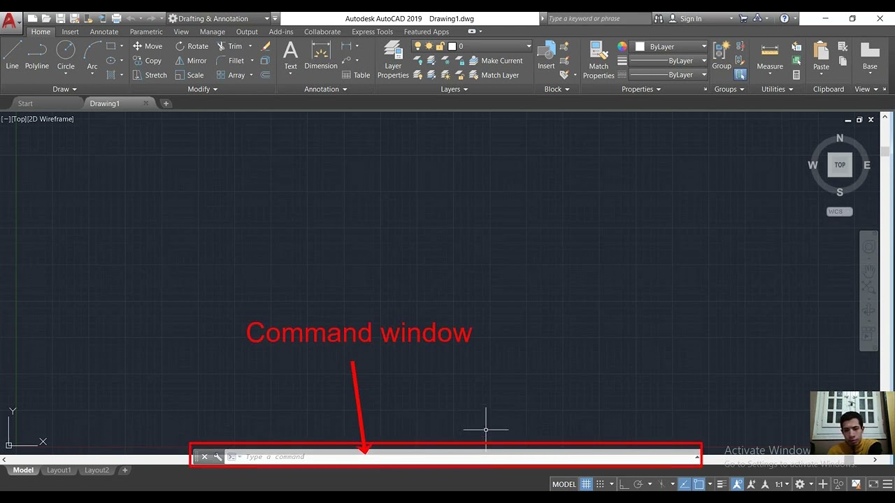 تعرف علي واجهة المستخدم في الاوتوكاد (شرح STARTING AUTOCAD )