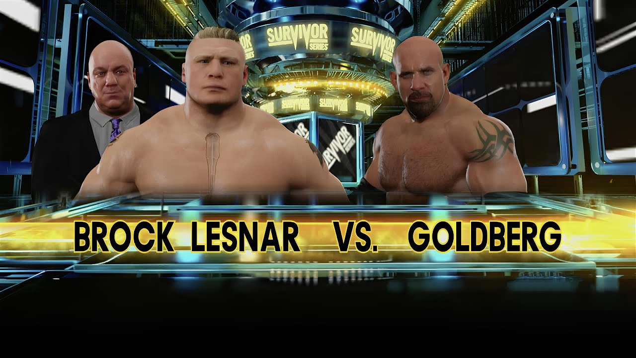 WWE 2K17: Brock Lesnar vs. Goldberg: Survivor Series (Full Match)