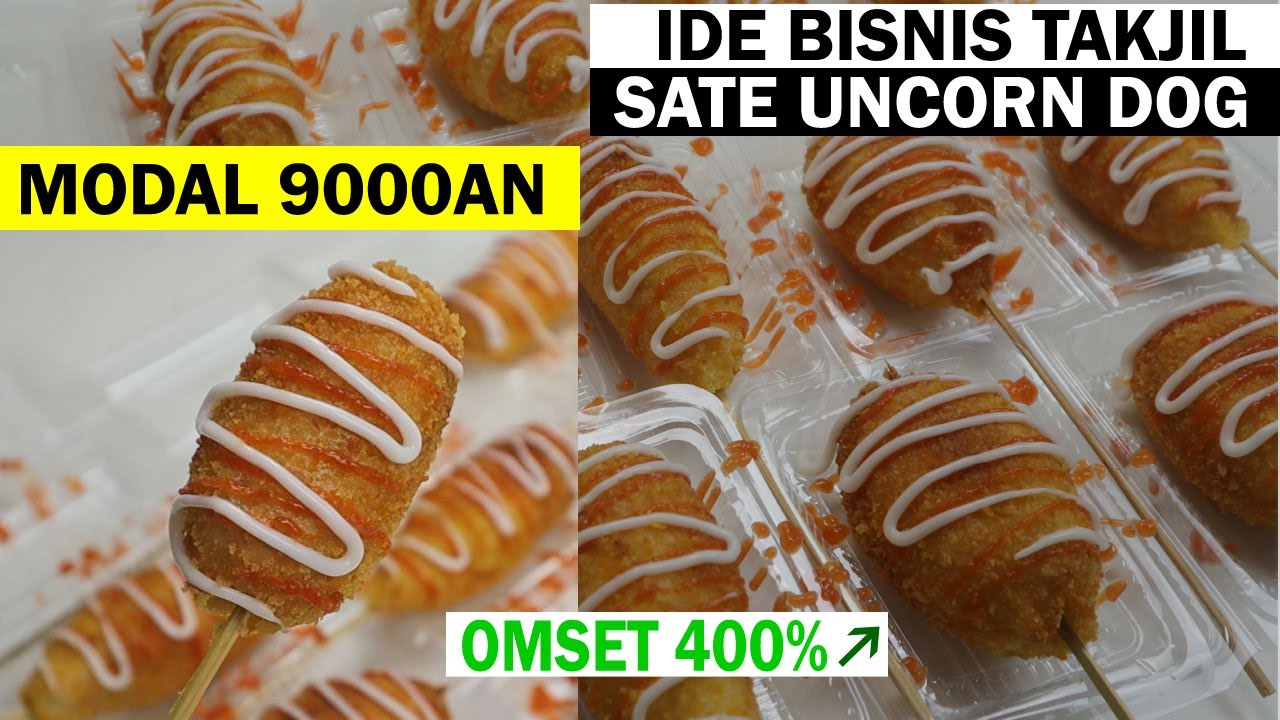 MODAL Rp.9000 BISA OMSET +400% HANYA BUAT UN CORN DOG - RESEP BISNIS TAKJIL