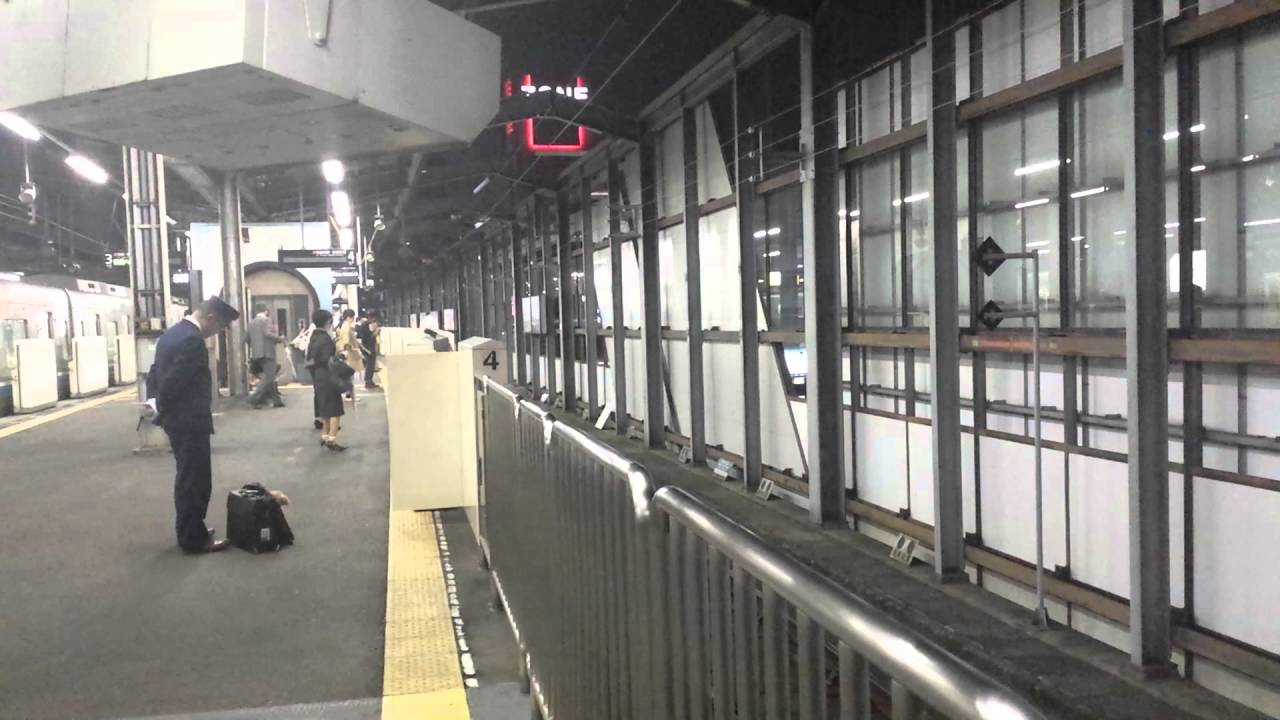 姪浜駅　快速唐津行き到着・案内放送