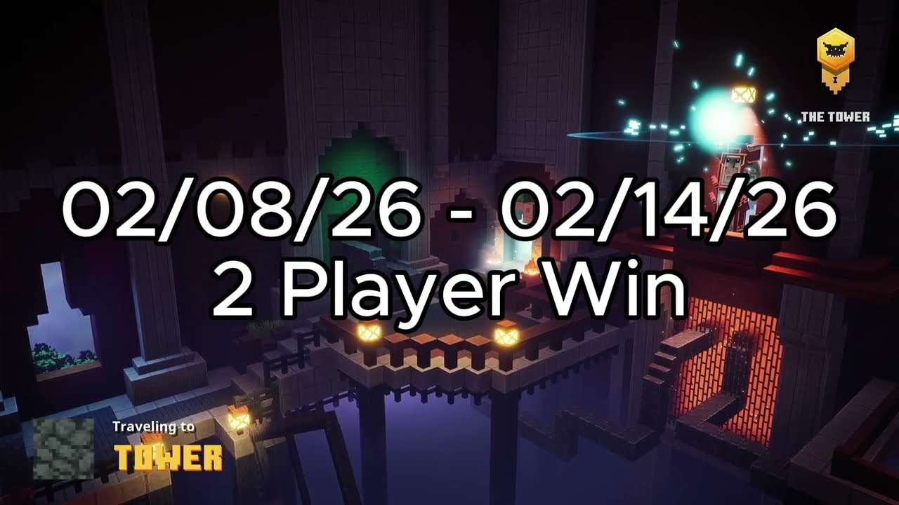 Minecraft Dungeons Tower Apocalypse 02/08/2026 - 02/14/2026 2 Player Win