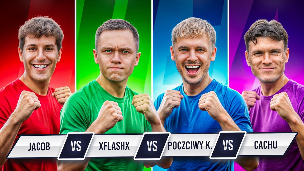 xFlaShx vs JACOB vs POCZCIWY KRZYCHU vs CACHU - LIGA YOUTUBER&Oacute;W | odc. 5 🔥
