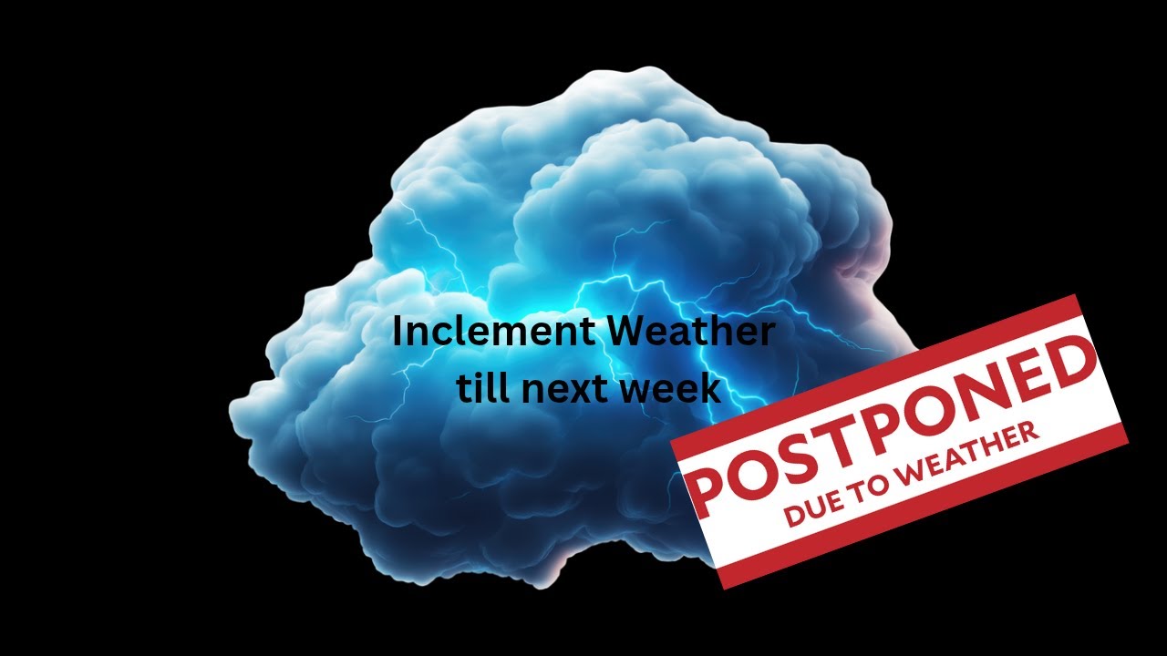 Inclement Weather till next week