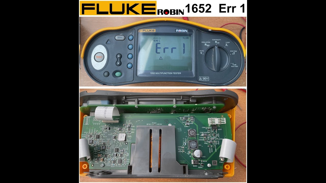 Fluke 1652 Err 1 fault, teardown and fault conclusion.