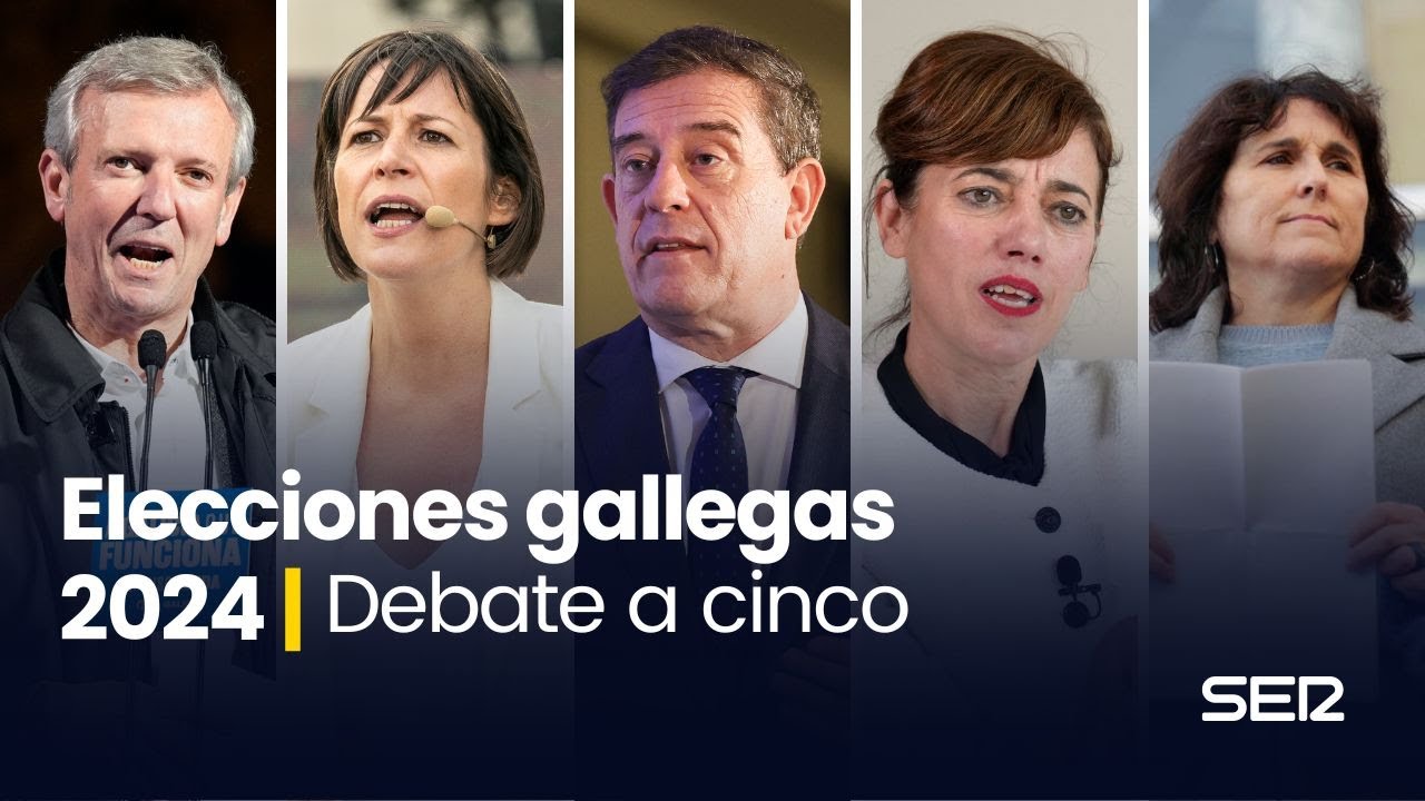 Elecciones gallegas 18F: debate electoral a cinco, el único en el que participa Alfonso Rueda
