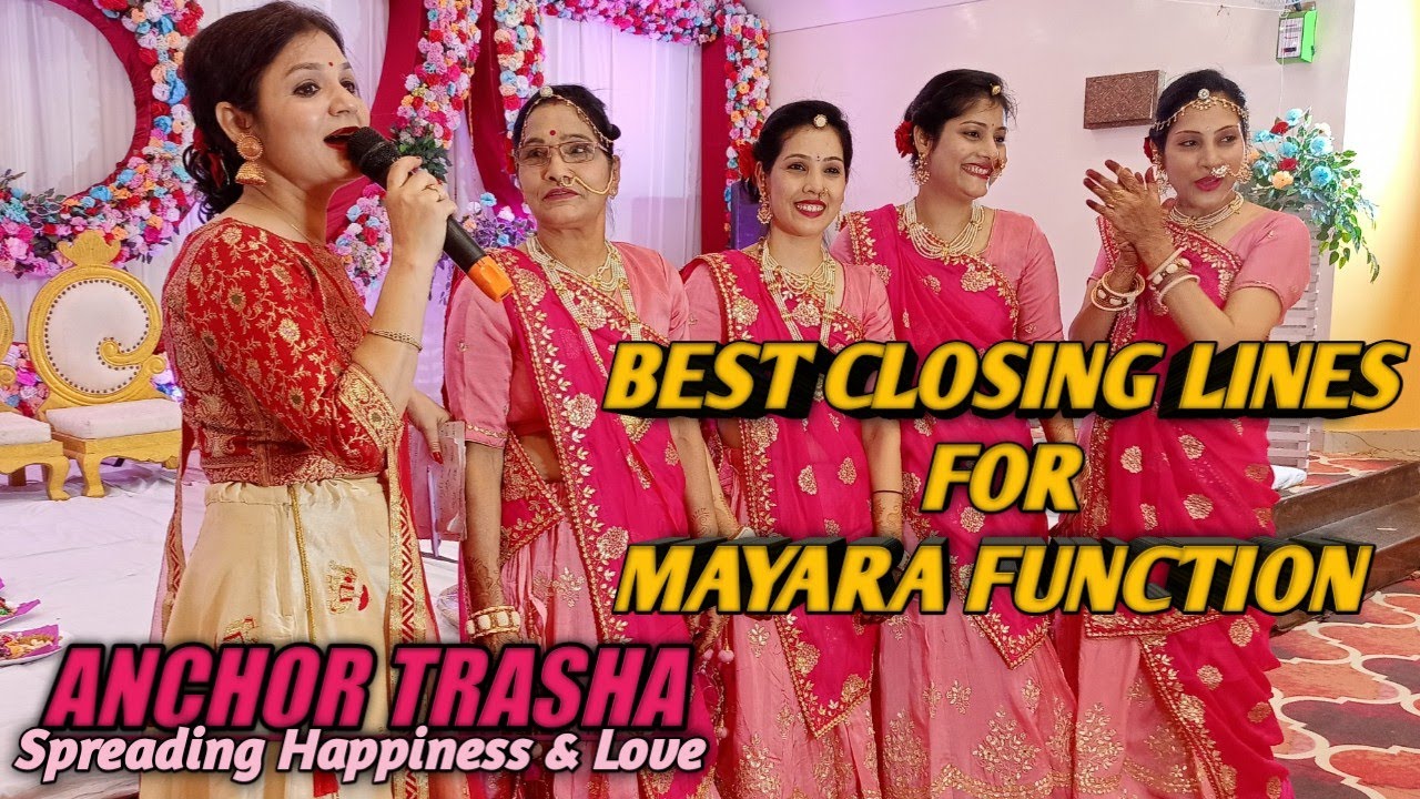 Best Closing Lines For Mayara Function | Mayara Function Anchoring | @Trasha14 Hosting Mayara