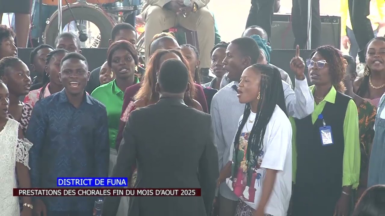 LES CHORALES DE L'EGLISE FEPACO NZAMBE MALAMU KIN. LORS DU CULTE DE LA FIN DU MOIS LE 31 AOUT 2025