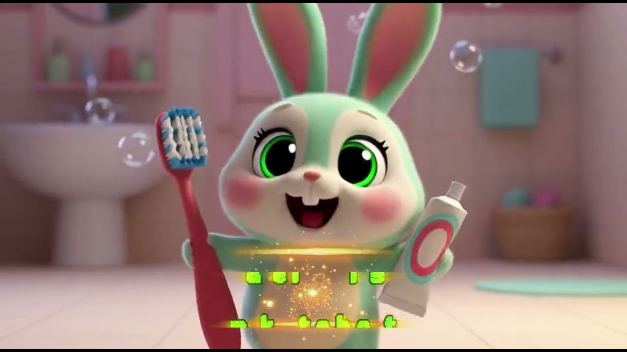 Brush Your Teeth Song 🪥✨  Fun Healthy Habits for Kids with Lumi Bunny