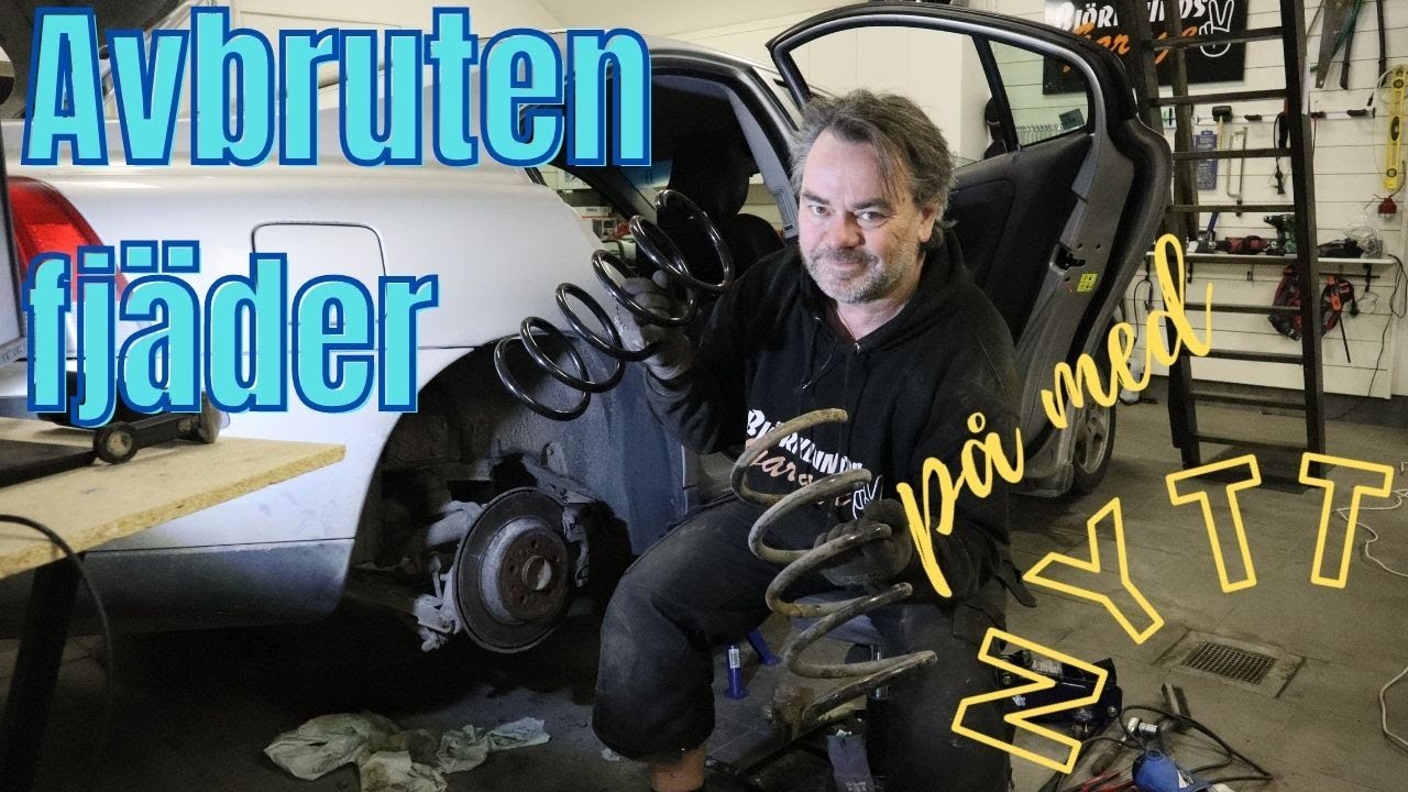 Byter fjädrar bak på frugans Volvo S60 -04
