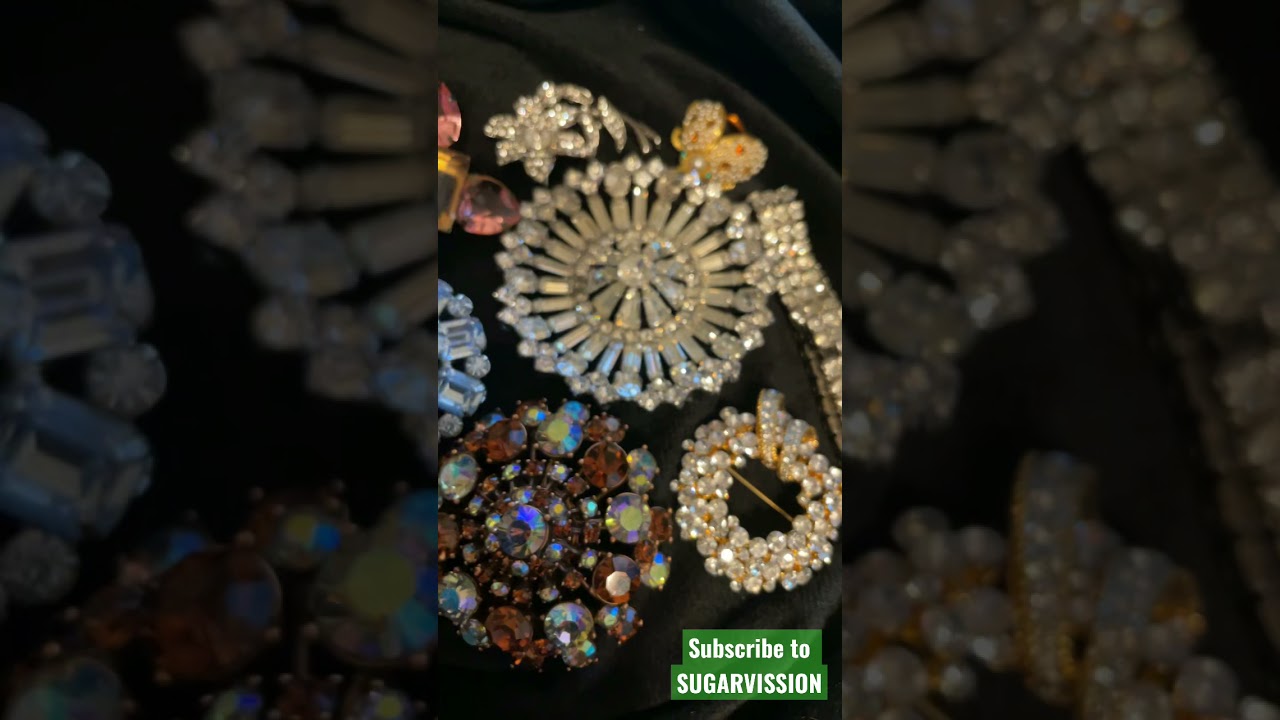#beautiful #brooch #rhinestones #jewellery #beauty #subscribe #sugarvission