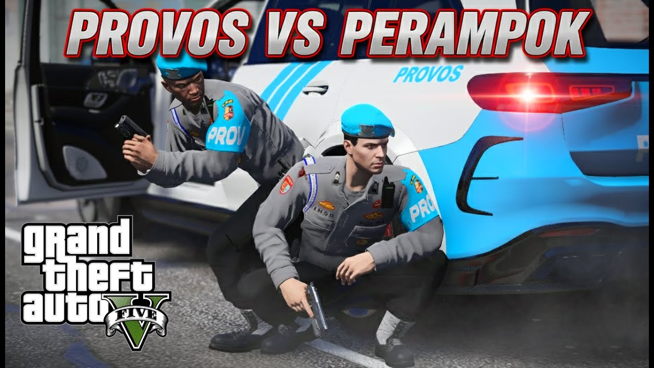 Provos Turun Tangan Hadapi Perampok Bersenjata || GTA 5 Mod Polisi Indonesia