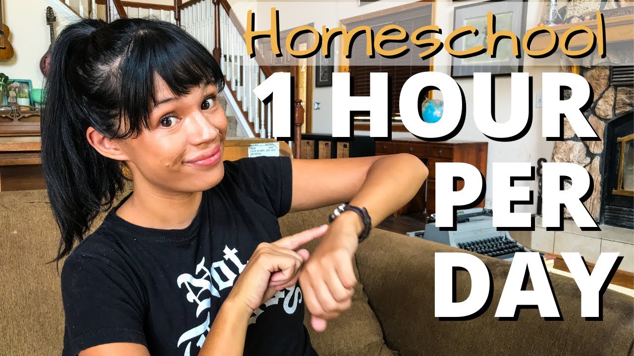 1 Hour Per Day Homeschool Schedule | How I Homeschool and Work From Home Full-Time