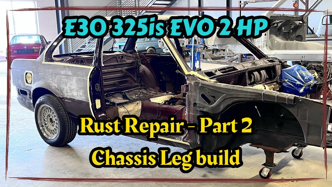 BMW 325is rust repair - part 2 (chassis build up)