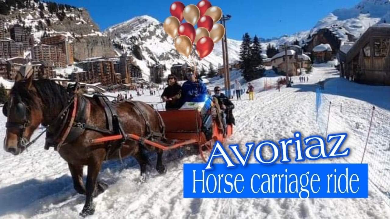 Avoriaz || Horse Carriage Ride || এ যেনো এক স্বপ্নপুরী || Bangla travel vlog 4K
