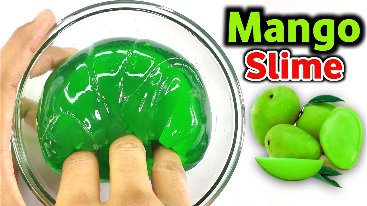 JIGGLY KACCHA MANGO SLIME🍃 How to make Jiggly Kaccha Mango Slime with Fevigum at home easy [ASMR]