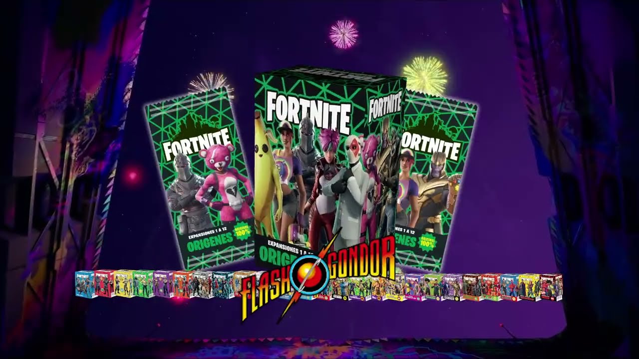 Juego de cartas Fortnite EDICION ORIGENES de Flash Gondor. Especial solo personajes 1 a 13