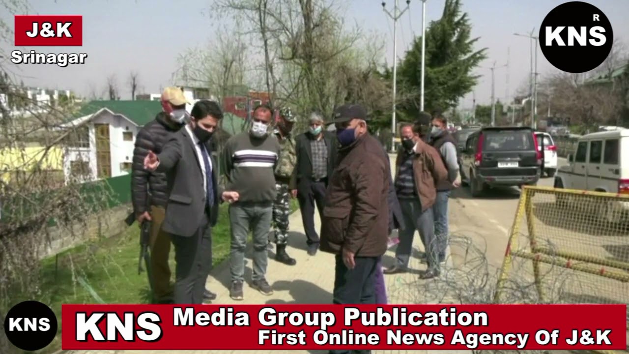 Commissioner SMC conducts a city tour  for Beautification, Plantation in Srinagar city