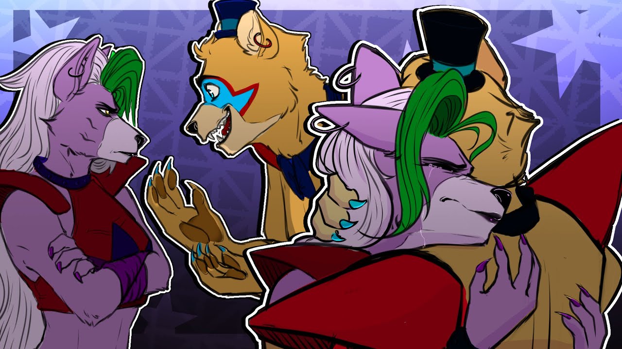 Фредди доверяет Рокси (анимация нарушения безопасности FNAF)