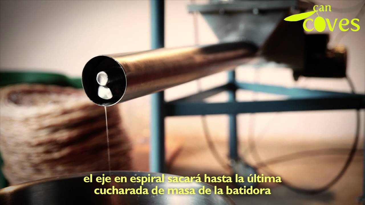 aceite de oliva casero; la batidora.