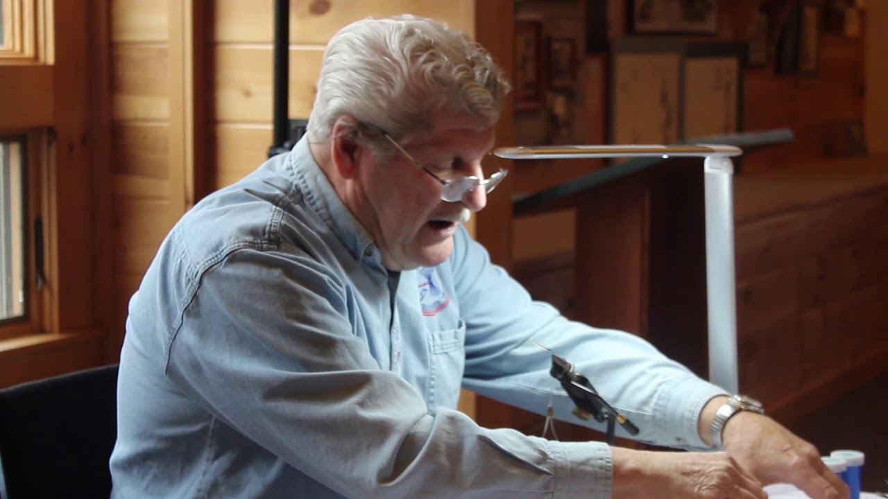 Dave Brandt ties Riffle Dun