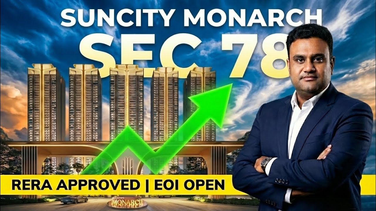Suncity Monarch Sector 78 Gurgaon New Launch | EOI Open Now | 16 Acres Luxury Project #realestate