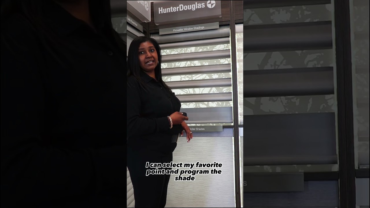 Hunter Douglas Pirouette Shade Shade Demonstration by Custom Window Fashions of Atlanta.