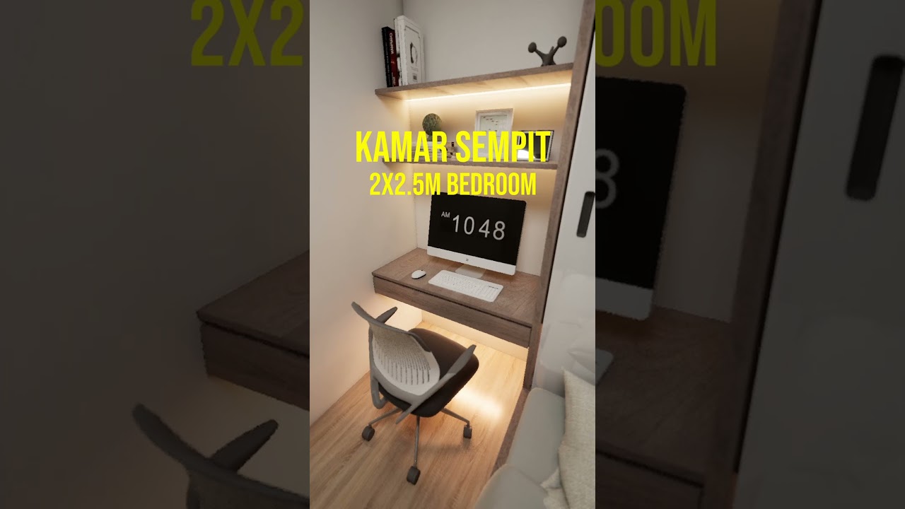 Transformasi Kamar Anak Sempit 2x2.5m Jadi Nyaman & Lucu! #shorts