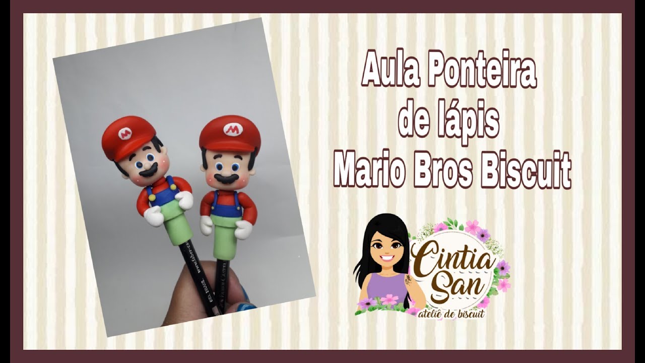 Ponteira de Lápis Mario Bros Biscuit - Volta às aulas