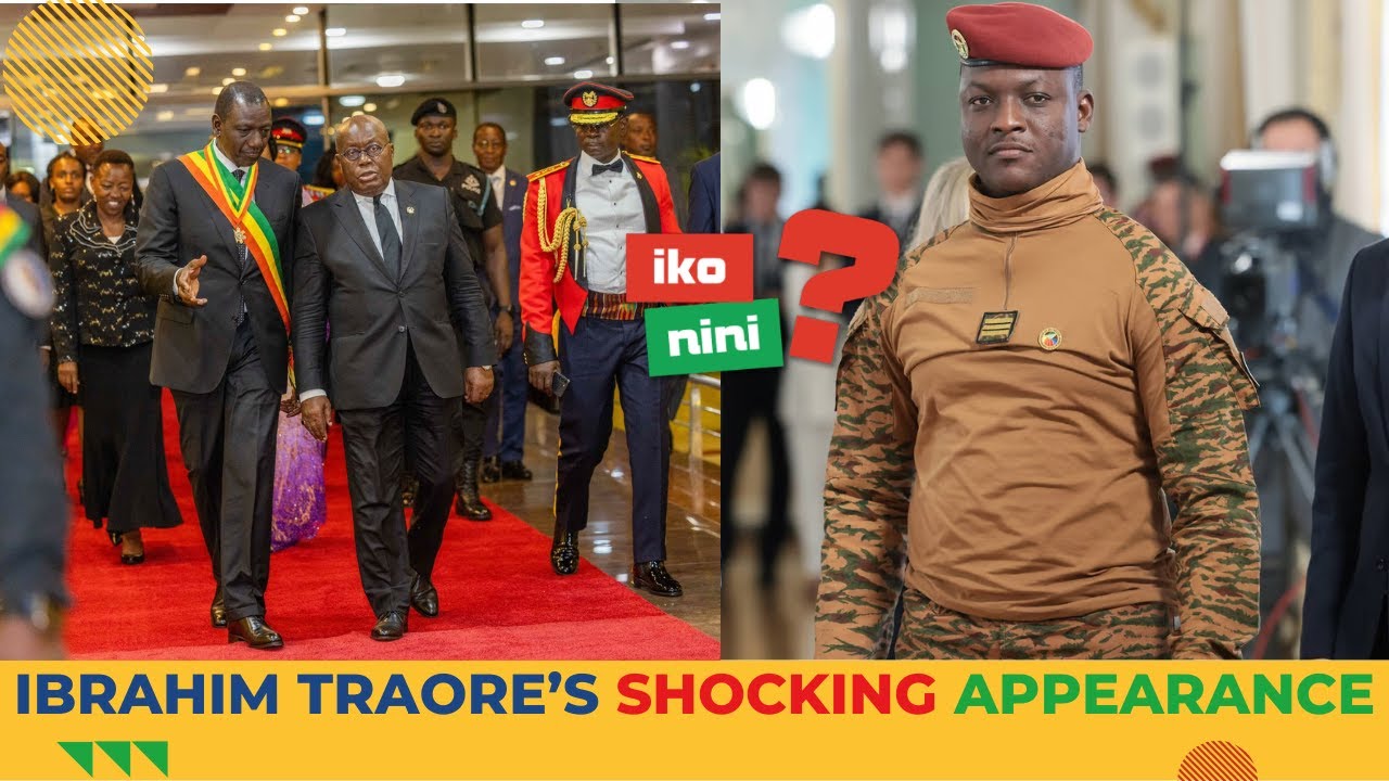 PRESIDENT RUTO'S ENCOUNTER WITH PRESIDENT IBRAHIM TRAORE IN GHANA