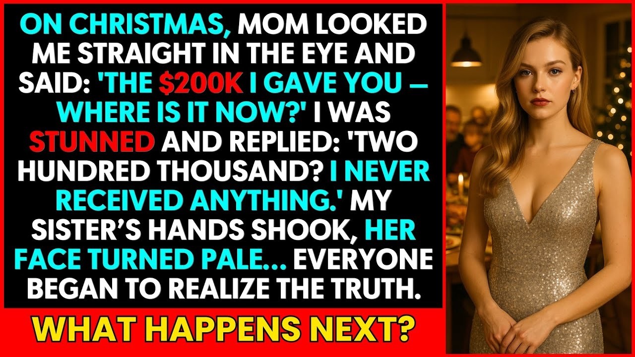 On Christmas, Mom Asked: ‘$200K — What Did You Do With It?’ I Froze, and My Sister Turned Pale
