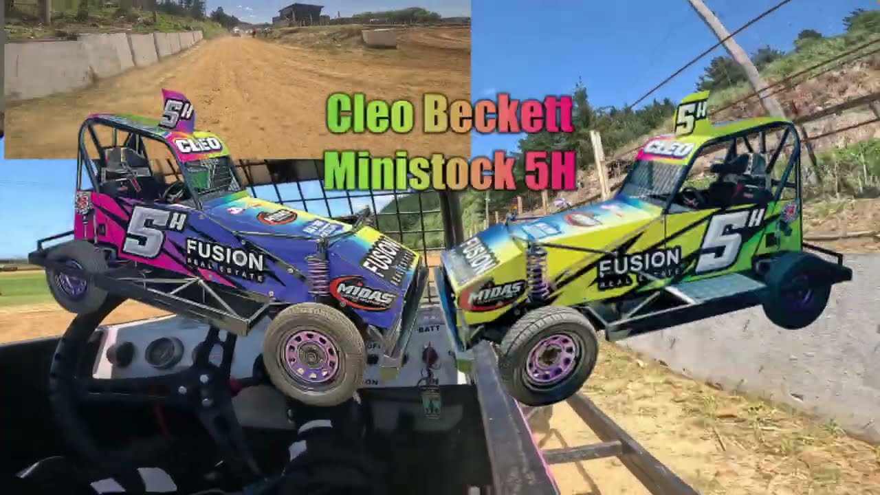 Beckett Racing Cleo Beckett Ministock 5h Race 1 Whangarei Speedway Waitangi 2 Day Meet  7.2.2026