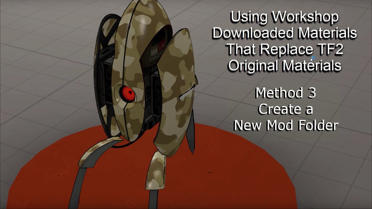 SFM - Using Workshop Materials That Replace Original TF2 Materials - Method 3