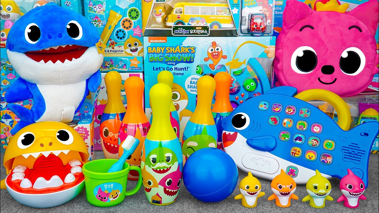 64 Minutes BABY SHARK Collection Unboxing - Satisfying Unboxing (ASMR)