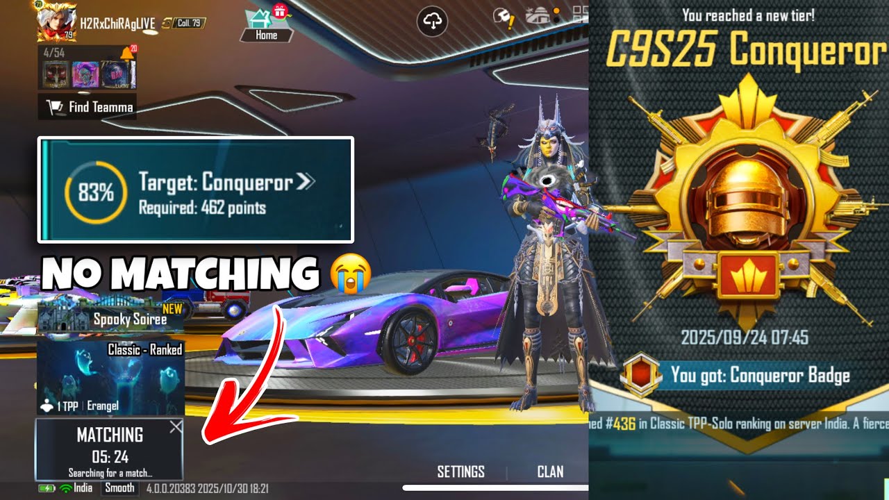 How to Get High Plus Is Solo rank Push | Solo Conqueror Ace Master Tips and tricks✅