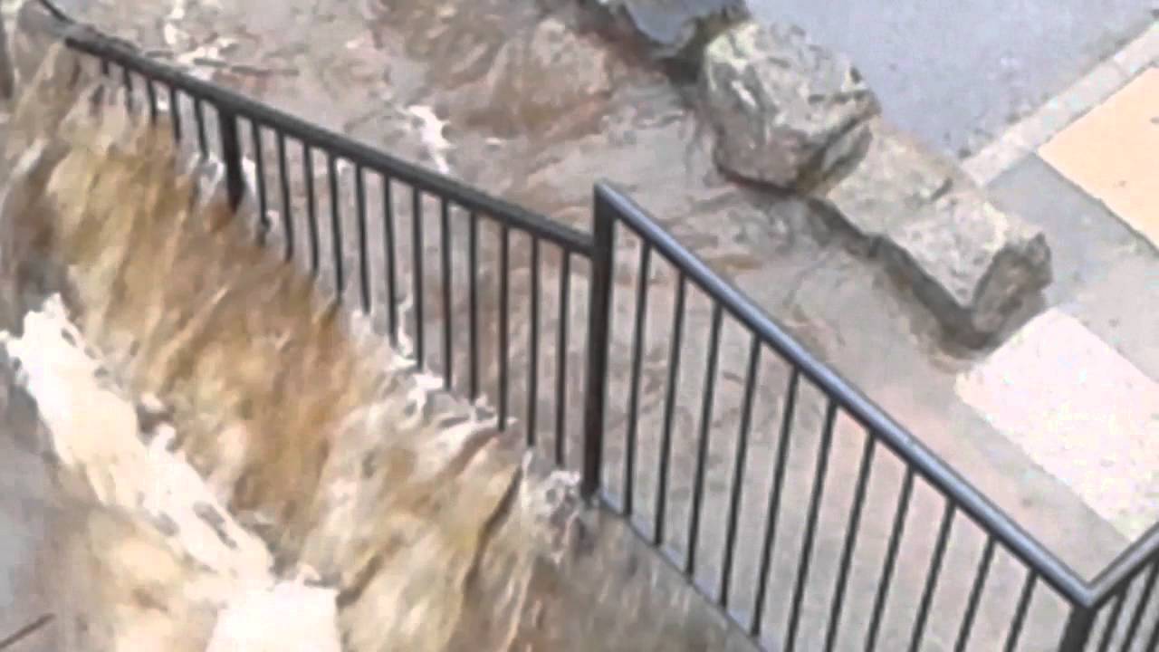 River Dee in flood at Ballater on 30th Dec 2015