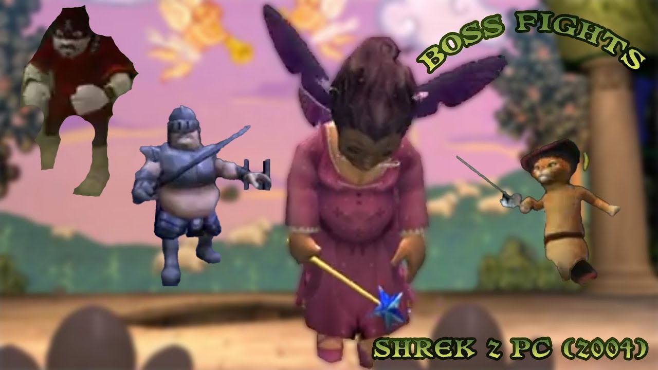 All Boss Fights From Shrek 2 (2004) on Windows!