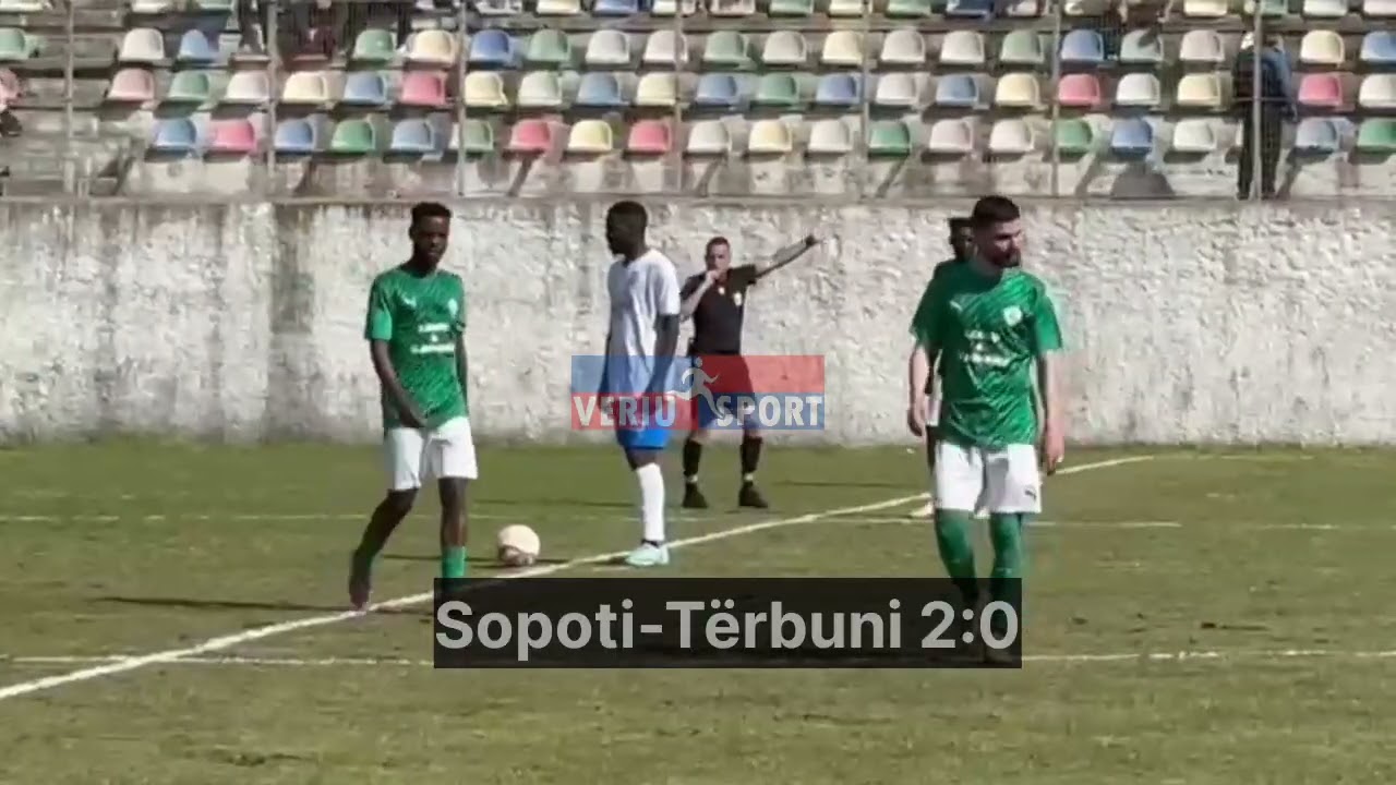 Pamje dhe golat e ndeshjes, Sopoti-Tërbuni. Kategoria e Dytë, faza Play Off(12 prill 2025)