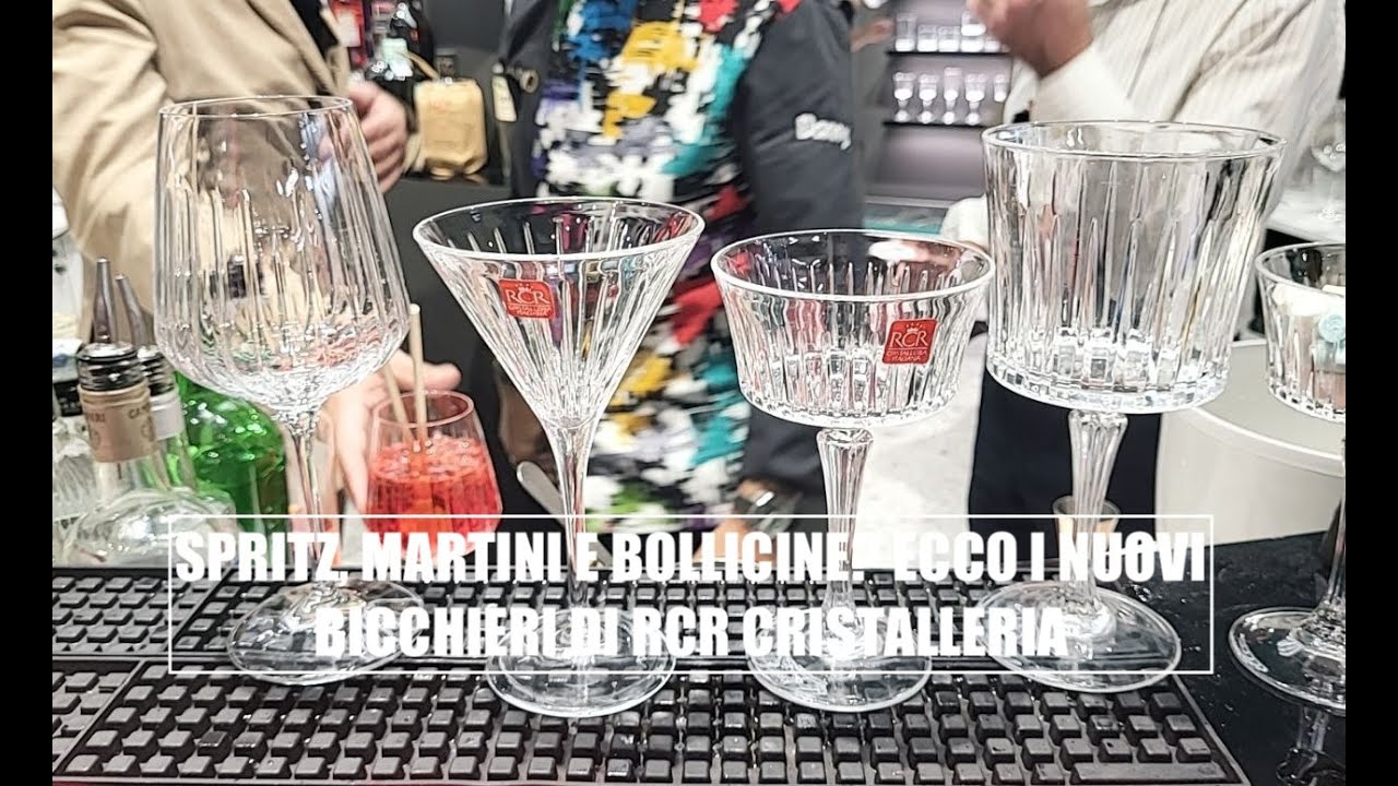 Spritz, Martini e bollicine? Ecco i nuovi bicchieri di Rcr Cristalleria