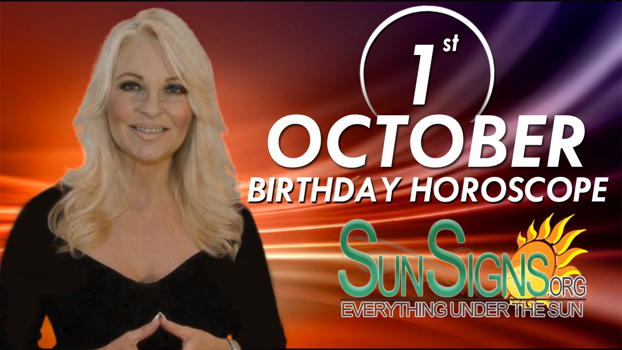 October 1st Zodiac Horoscope Birthday Personality - Libra - Part 1