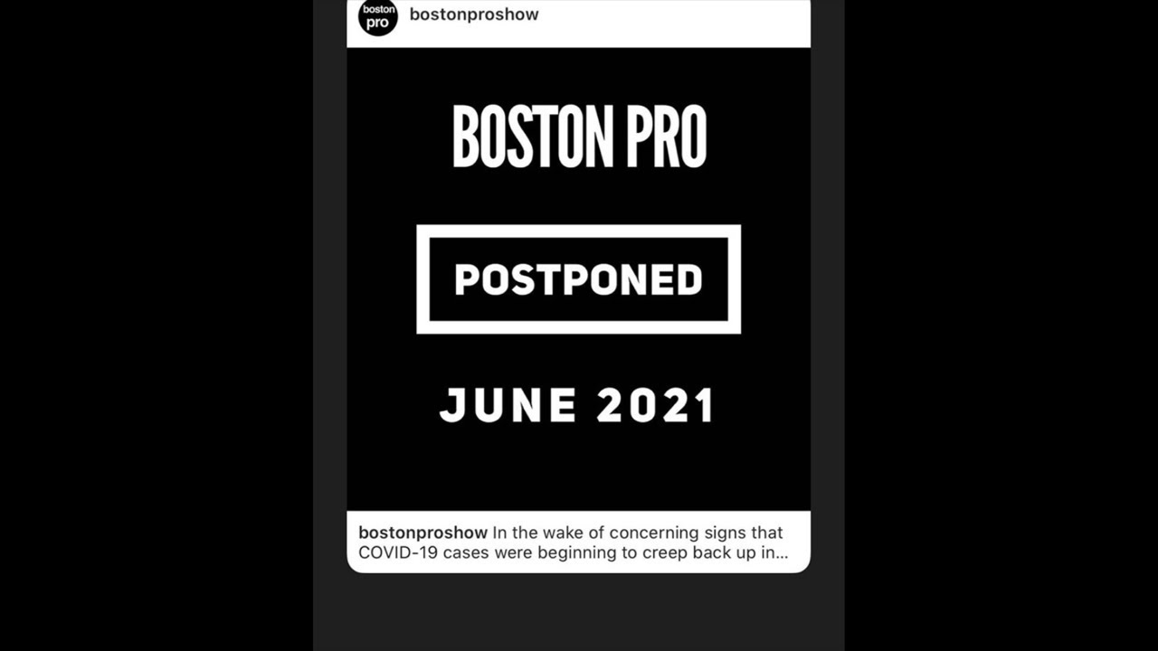 Boston Pro postponed to 2021