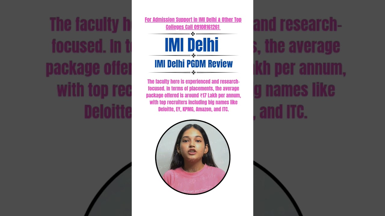 IMI Delhi PGDM Review #admission #managementquota #bcom #imidelhi #english