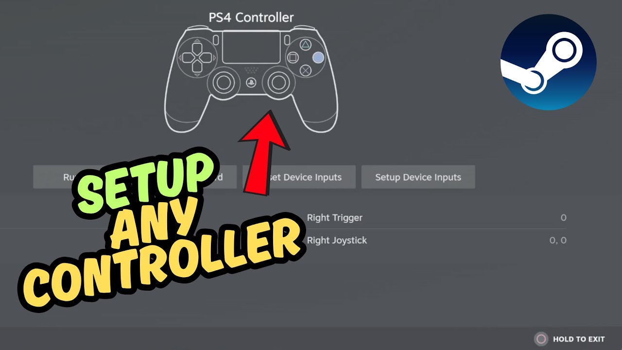 Как настроить ЛЮБОЙ игровой контроллер в Steam (ПК/ноутбук)