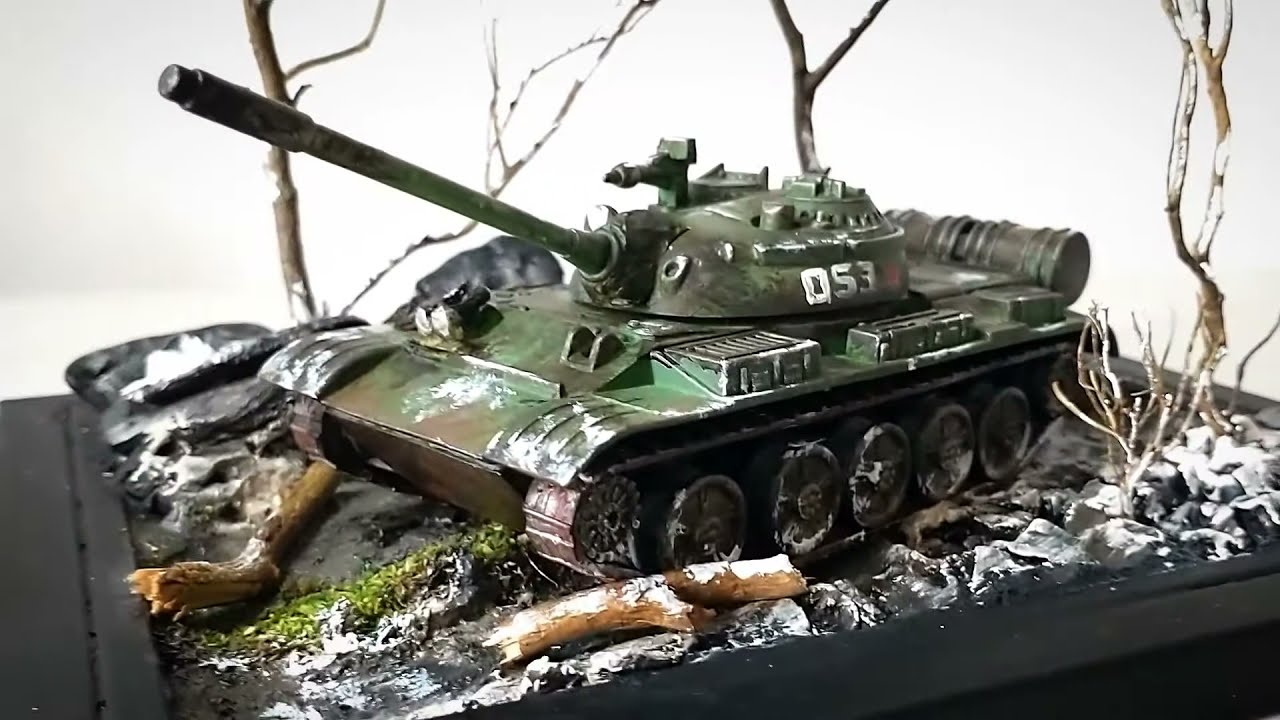 DIORAMA PRATICO E FACIL.  Tanque de BRINQUEDO #diorama #military