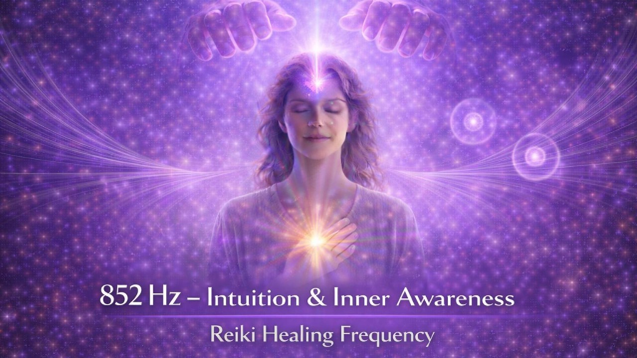 852 Hz – Intuition & Inner Awareness | Reiki Healing Frequency | with Bell Every 3 Minutes